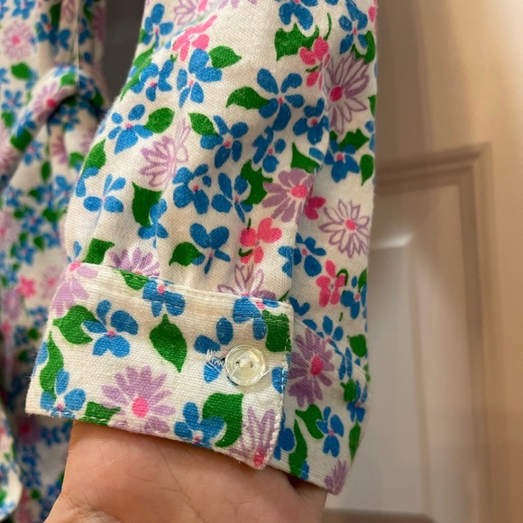 Vintage “The Lilly” by Lilly Pulitzer Floral Shirt Dress SZ XL - Picture 6 of 13
